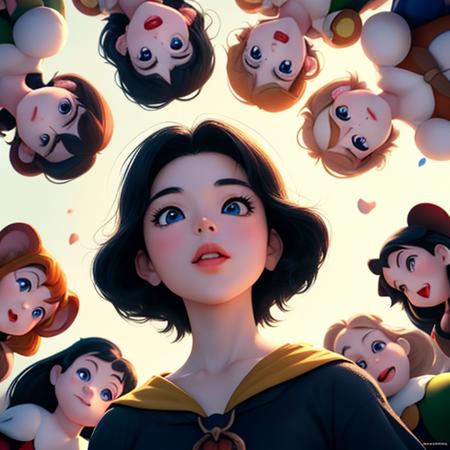 04136-4074342841-looking up, coming to, surrounded by disneys snow white and the seven dwarves  _lora_comingto_0.25_, anime art, in the style of.png